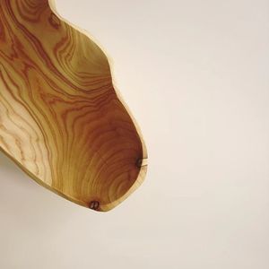 Elegante Bandeja de Madera Maciza de Estilo Vintage, 1 Pieza, para Frutas, Bocadillos y Llaves, Bandeja Decorativa para Cocina y Comedor - Product Image 4