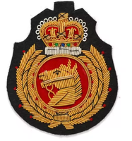 Patch brodé sur mesure de luxe de haute qualité avec logo, en fil de bullion, fait main, résistant à l'eau, pour vêtements, vestes et casquettes