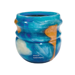 2025 New Wood Epoxy Resin <b>Bakhoor</b> Burner Incense Madhkan Burner Arabic <b>Oud</b> Burner for Home Fragrance for Ramadan Gift - Product Image 1