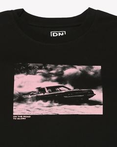 Custom Logo <b>Women</b> Oversized Graphic T <b>Shirt</b> Short Sleeve Crew Neck Casual <b>Black</b> Printed Tee Manufacturer - Product Image 5