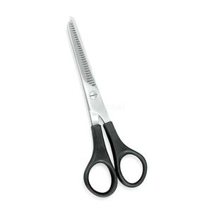 Multi Purpose Black Handle Barber Scissors Professional Hair Cutting Shears Stainless Steel Salon Hairdressing Tool - Product Image 1