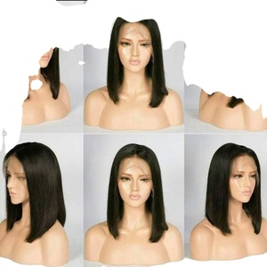 Wholesale Best Quality 100% Raw Unprocessed Single Donor <b>Human</b> Hair Extensions Transparent Swiss Lace Frontal <b>Wigs</b> From India - Product Image 6