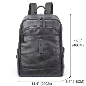 Elegant Vintage Leather <b>Backpack</b> <b>Waterproof</b> Anti-Theft Laptop Rucksack Genuine Leather Daypack LBP-0420 - Product Image 6