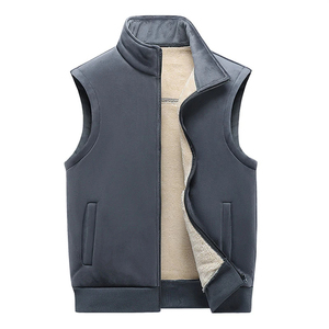 Gilet pour homme personnalisé en polyester/coton, col montant, motif cachemire, crocheté, imperméable, respirant, écologique, séchage rapide, idéal pour l'hiver - Product Image 2
