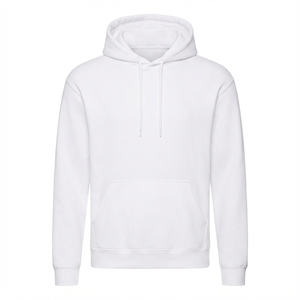Vente en gros de sweats à capuche unisexes pour hommes de haute qualité, sweats à capuche d'hiver, logo personnalisé brodé, taille plus, sweat à capuche blanc uni épais - Product Image 6
