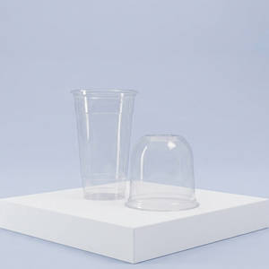 Vente en gros de gobelets transparents en plastique PP de 12 oz, 16 oz, 95 mm pour bubble tea, jus, café, avec couvercle - Product Image 1