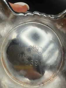 Sucrier vintage en argent plaqué avec couvercle F.B. Rogers 1883, sucrier antique avec poignées, service à thé classique - Product Image 6