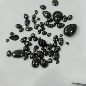 Shungite Naturelle Premium Russe, Cabochons de Formes Mixtes, Pierres Précieuses Noires Riches en Carbone, Taille Libre, Shungite Non Traité, Vente en Gros pour Bijoux - Product Image 6
