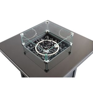 25\" H X 30\" W Steel Outdoor <b>Fire</b> <b>Pit</b> <b>Table</b> with Lid Durable <b>Fire</b> <b>Pits</b> for Outdoor Use - Product Image 2