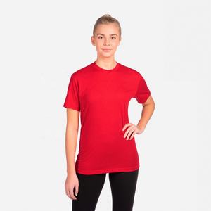Next Level Apparel 6010 Camiseta unisex de tres mezclas 50% Poliéster 25% Algodón hilado en anillo peinado 25% Rayón Camiseta roja transpirable - Product Image 3