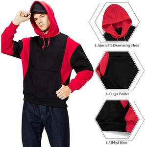 Venta al por mayor de Sudadera con capucha de los hombres de gran tamaño con bordado hombro caído Slim Fit Streetwear estilo Unisex Vintage Plain Hoodie Pedido a granel - Product Image 6
