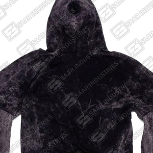 Sudadera con Capucha Negra Vintage para Hombre, Estilo Lavado Ácido, Moda Urbana, Suave y Cómoda - Product Image 6