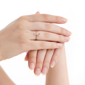 Bague de luxe en diamant cultivé en laboratoire, inspirée de la nature, pour femme, or 10K 14K 18K, argent 925 935, bijoux fins de créateur - Product Image 3