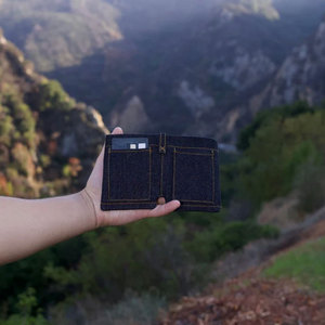 Mini Cartera de Mezclilla Suave Vintage, Monedero Portátil, Tarjetero Pequeño, Organizador de Efectivo Compacto, Accesorio de Moda para Mujeres y Hombres - Product Image 4