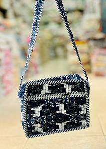 Quilted Floral Cotton Crossbody Bag Quilted Shoulder Purse Zipper Crossbody <b>Handbag</b> for Travel Daily Use - Product Image 2