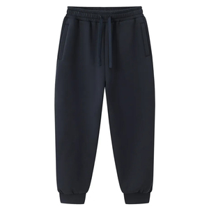 กางเกงวอร์มเอวยางยืดสำหรับผู้ชายผู้หญิงกางเกงวิ่งแบบหลวมขาตรงมีเชือกผูก - Product Image 1