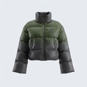 Chaqueta Acolchada para Hombre, Cierre Completo con Cremallera, Color Sólido, Nueva Llegada, MOQ Bajo, Alta Calidad, Precio al por Mayor, Logotipo Personalizado, Ropa de Invierno - Product Image 2