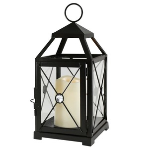 Faroles de Acero Inoxidable con Acabado Negro Mate para Decoración del Hogar en Exteriores, Hechos a Mano y Personalizados - Product Image 1