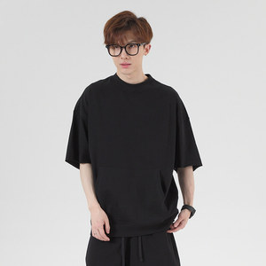 Nuevos Productos Exclusivos: Camiseta Oversize de Algodón con Cuello Redondo y Bolsillo, Manga Corta, Marca de Moda con MOQ Bajo - Product Image 2