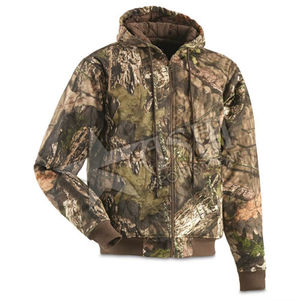 Sweat-shirts à capuche camouflage canard et feuilles de qualité supérieure pour hommes 2026 - Veste tactique de chasse zippée, sweats à capuche de chasse avec broderie de patch personnalisée - Product Image 4