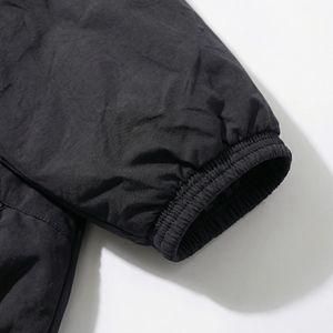 Black <b>Packable</b> Shell <b>Jacket</b> — Full‑Zip Windbreaker with High Collar, Elastic Cuffs & Drawcord Hem | OEM/ODM Private Label - Product Image 5