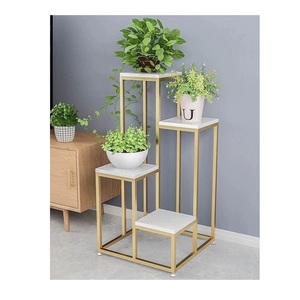 Support de pot de fleurs en métal contemporain, support botanique décoratif conçu pour les jardins de terrasse et la présentation de plantes d'intérieur - Product Image 3