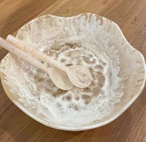 Salad Serving <b>Resin</b> Food Bowl <b>Table</b> Decorative <b>Epoxy</b> <b>Resin</b> Bowl High Standard Quality Piece Customize Packing - Product Image 1