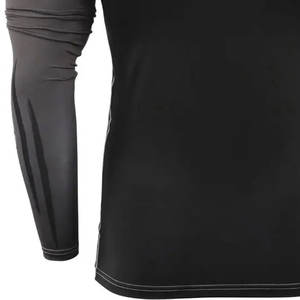 2026 Rashguard de compression athlétique pour homme, à séchage rapide, respirant, léger, en Spandex/Polyester, manches longues, pour MMA, gym et course à pied - Product Image 6