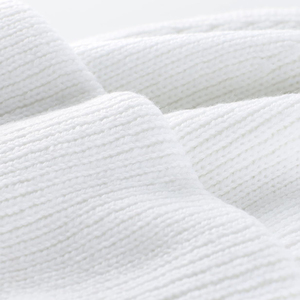 Bonnet en tricot blanc de qualité supérieure avec logo personnalisé, chaud, doux, extensible, à revers, unisexe, décontracté, pour l'extérieur - Product Image 5