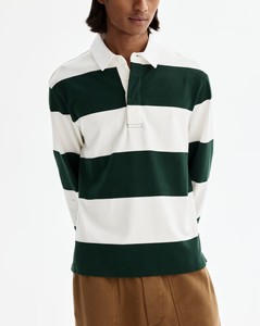 Maillot de rugby vintage personnalisé pour homme, respirant, à rayures, manches longues, maillot de sport de haute qualité, polo - Product Image 6