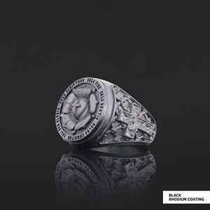 Bague BOJ RCJ 003 personnalisée en argent et diamant, bague de diplôme universitaire unisexe, cadeau pour les occasions de fête, prix bas - Product Image 6