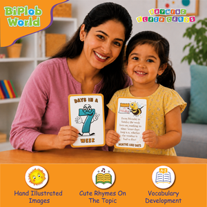 Tarjetas de Aprendizaje de Rimas Personalizadas de Biplob para Niños con 28 Tarjetas Educativas de Doble Cara e Imágenes - Product Image 2