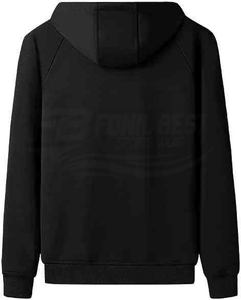 Conjunto Deportivo de 2 Piezas para Hombre, Diseño de Moda, Color Rojo y Negro, Sudadera con Capucha y Cordón Ajustable, 100% Algodón, Color Sólido - Product Image 4