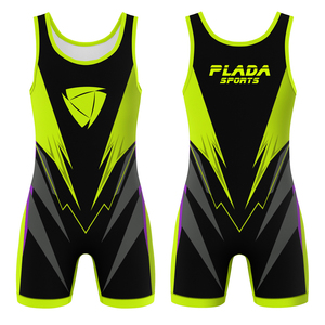 Traje de Lucha Libre Pro Flex Elite 100% Poliéster Antibacterial con Ultra Agarre, Ajuste de Alto Rendimiento, Sublimado, Servicio OEM Frontal - Product Image 6