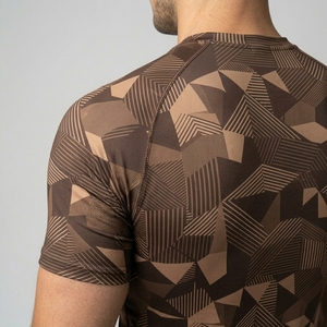 Camiseta Deportiva de Compresión de Manga Corta para Hombre, Personalizada OEM, Elástica, para Gimnasio, Entrenamiento y Rendimiento Atlético - Product Image 6