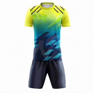 <b>STAR</b> SPEED Men's Soccer Jersey Set <b>Light</b> Blue Plain Dyed Short Sleeve Waterproof Breathable Eco-Friendly Polyester Uniform - Product Image 4