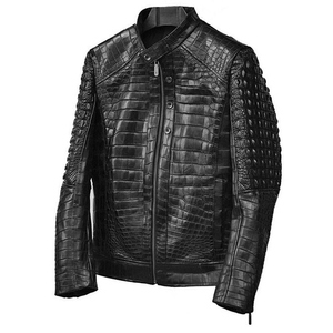 Handmade Coated Genuine <b>Leather</b> Autumn <b>Jacket</b> <b>Men</b> Shiny Burgundy Luxury Stand Collar Front Logo Fully Customized Vintage Style - Product Image 4