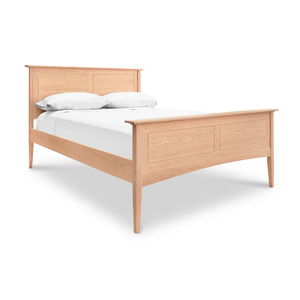 Traditional Tapered Leg Wooden <b>Double</b> <b>Bed</b> | Minimalist Shaker <b>Platform</b> <b>Bed</b> Wholesale - Product Image 2
