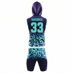 Custom Sublimated 7 on 7 Football Uniforms Set Breathable <b>Compression</b> Quick Dry Men Youth 7v7 Team Practice Jersey and Shorts - Product Image 3