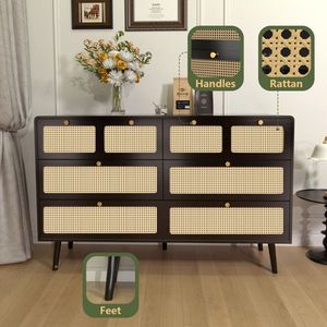 Cassettiera in Legno Massello di Quercia, Stile Moderno Francese, Arredamento Rustico per Soggiorno, Appartamento, Hotel - Product Image 6