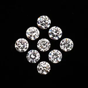 Diamantes Sueltos Cultivados en Laboratorio, Corte Brillante de 1.8mm, 0.025 Ct Cada Uno, Blancos, CVD HPHT, Calibrados, Color D, VVS, Venta al Por Mayor, 40 Piezas - Product Image 1