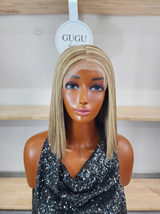 Cheveux vierges vietnamiens longs et raides pour perruque en dentelle, transparente, double densité, closure 5x5, sans colle, densité 250%, bonnet moyen - Product Image 3