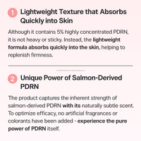 Sérum Ampoule Coréen Premium PDRN 5% Niacinamide Peptide ADN de Saumon Hydratant Éclatant pour le Visage Femme OEM/ODM Marque Privée Or