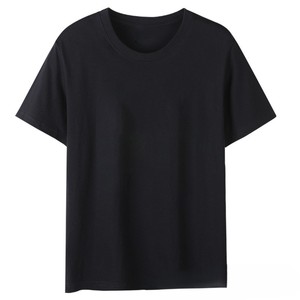 T-shirt à manches courtes col rond de couleur unie, 210g, personnalisé avec logo brodé, prix usine Chine-Bangladesh, sur mesure transfrontalier - Product Image 4