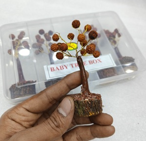 Cristales al por Mayor, Piedra Natural, Jade Verde, Piedra en Bruto, Juego de Árbol de Bebé, Piedras Preciosas Talladas, Caja de Cristales de Árbol de Bebé, Juego de 5 Piezas - Product Image 5