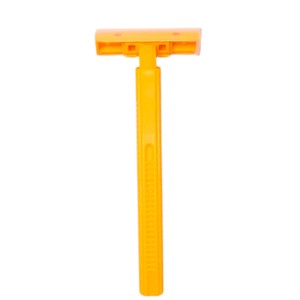 Maquinilla de afeitar de seguridad de doble hoja desechable de alta calidad para hombre con mango de plástico, herramienta de afeitado de acero inoxidable - Product Image 4