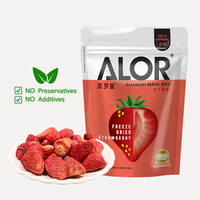 ALOR 100% Gefreeze-droogde Durian Zoete Gedroogde Fruitblokjes Natuurlijke Geschenkverpakking Klaar om te eten Maleisië