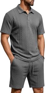 Conjunto Casual de Dos Piezas para Hombre al por Mayor, Camiseta de Algodón Transpirable con Pantalones Cortos, Proveedor OEM - Product Image 2