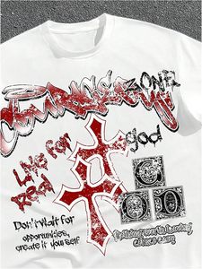 Men's Y2k <b>Gothic</b> Grunge Outfits Short Sleeve T <b>Shirt</b> and Shorts Summer Set Streetwear - Product Image 3