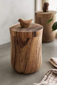 Tarro de madera para especias con tapa para organizar hierbas, condimentos y especias de cocina - Product Image 3